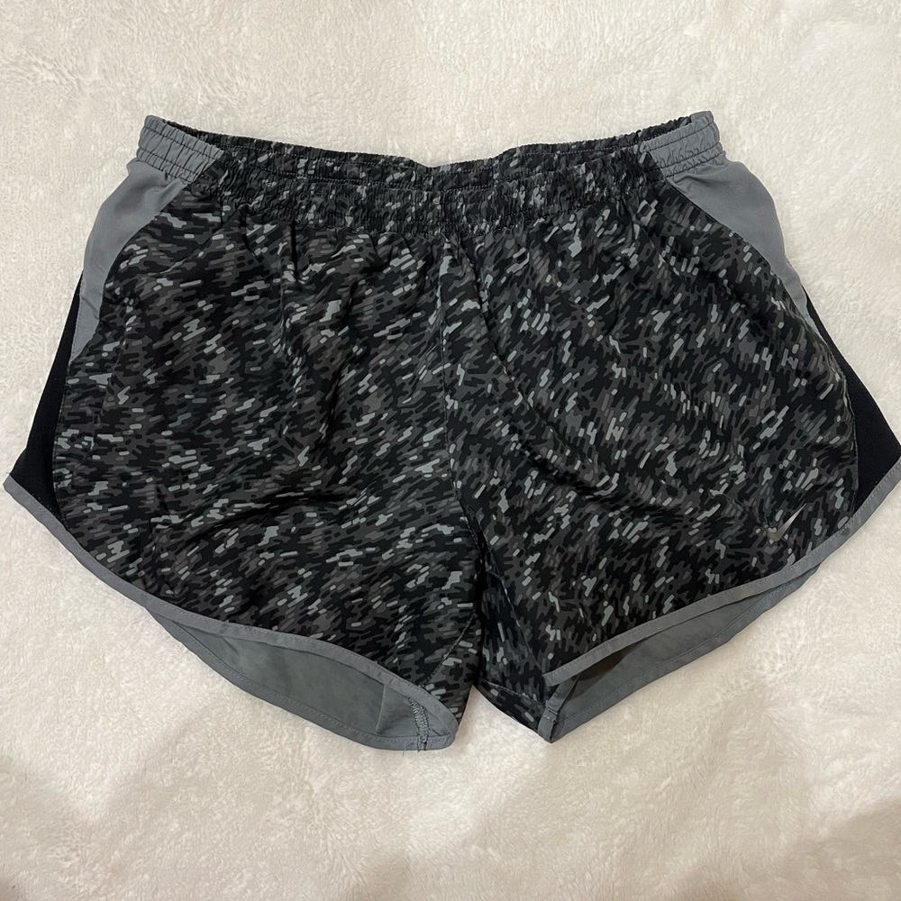 Gray and Black Nike Athletic Shorts